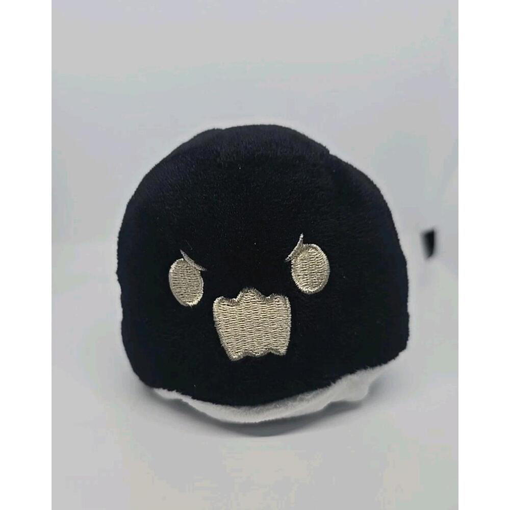 Tee Turtle Reversible Ghost 3" White And Black Halloween Plushie